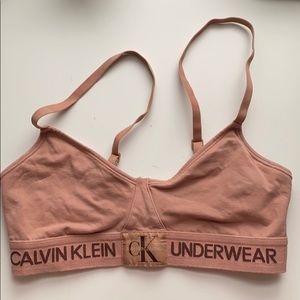 Calvin Klein Unlined Monogram Bralette